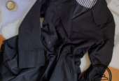 Black trench coat ???? à double boutonnage, long mode coréenne pour femmes ????